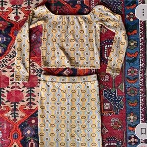 Zara knit set 70s inspired